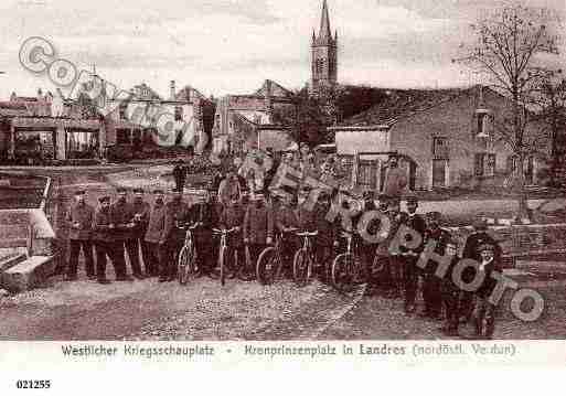 Ville de LANDRES, carte postale ancienne