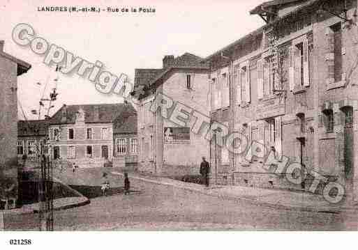 Ville de LANDRES, carte postale ancienne