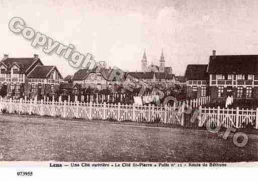 Ville de LENS, carte postale ancienne