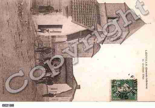 Ville de LEOVILLE, carte postale ancienne