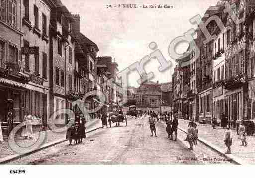 Ville de LISIEUX, carte postale ancienne