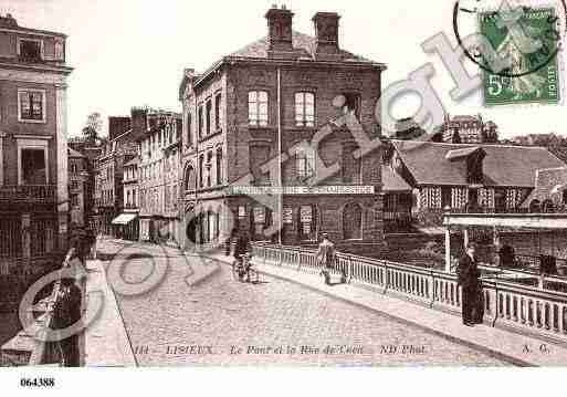 Ville de LISIEUX, carte postale ancienne