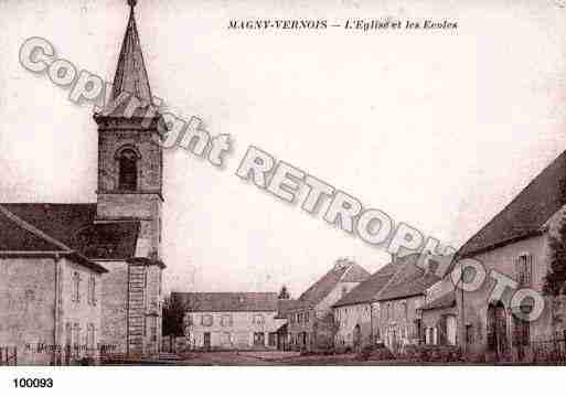 Ville de MAGNYVERNOIS, carte postale ancienne