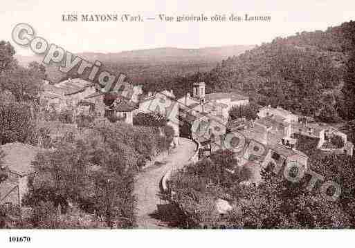 Ville de MAYONS(LES), carte postale ancienne