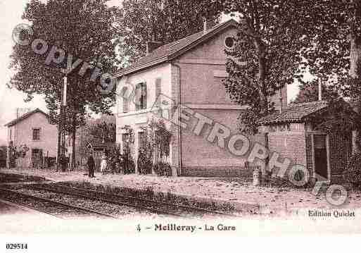 Ville de MEILLERAY, carte postale ancienne