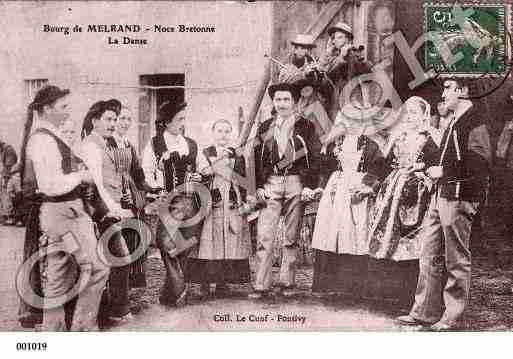 Ville de MELRAND, carte postale ancienne