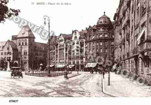 Ville de METZ, carte postale ancienne