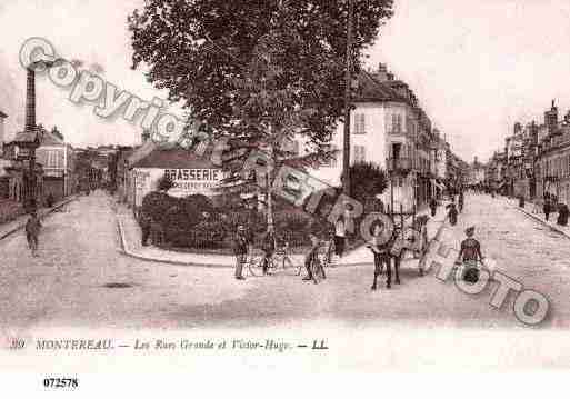 Ville de MONTEREAUFAUTYONNE, carte postale ancienne