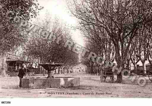 Ville de MONTEUX, carte postale ancienne