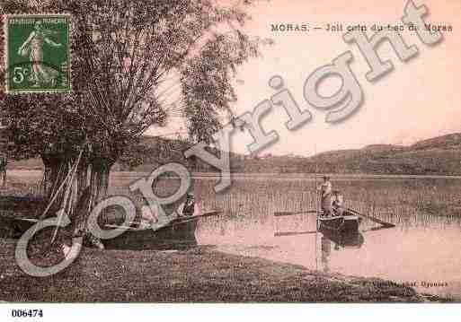 Ville de MORAS, carte postale ancienne