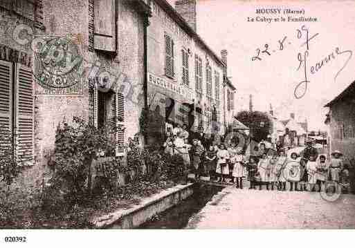 Ville de MOUSSY, carte postale ancienne