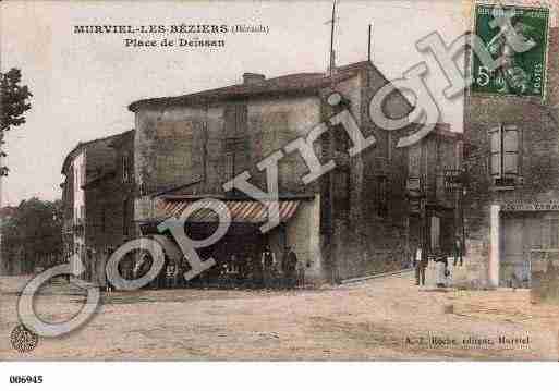 Ville de MURVIELLESBEZIERS, carte postale ancienne