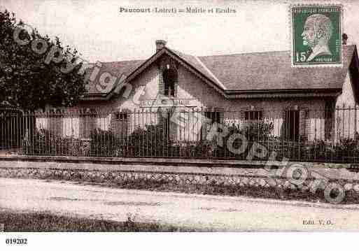 Ville de PAUCOURT, carte postale ancienne