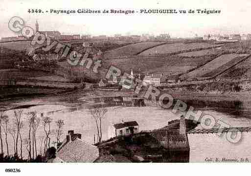 Ville de PLOUGUIEL, carte postale ancienne Ville de PLOUGUIEL, carte postale ancienne