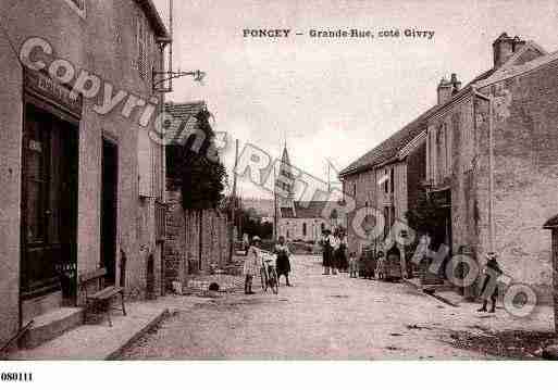 Ville de PONCEYLESHATEE, carte postale ancienne