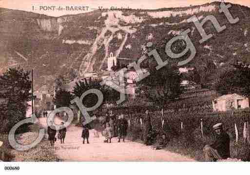 Ville de PONTDEBARRET, carte postale ancienne