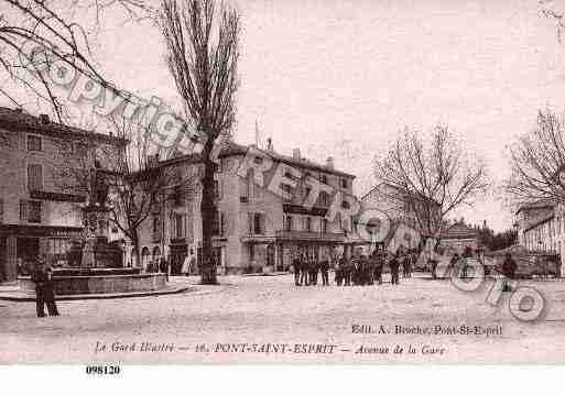 Ville de PONTSAINTESPRIT, carte postale ancienne