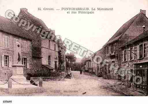 Ville de PONTCHARRAUD, carte postale ancienne Ville de PONTCHARRAUD, carte postale ancienne