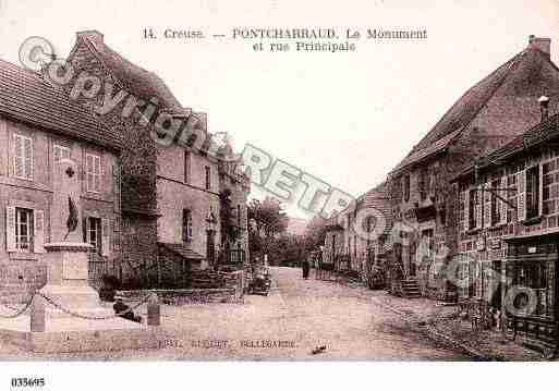 Ville de PONTCHARRAUD, carte postale ancienne