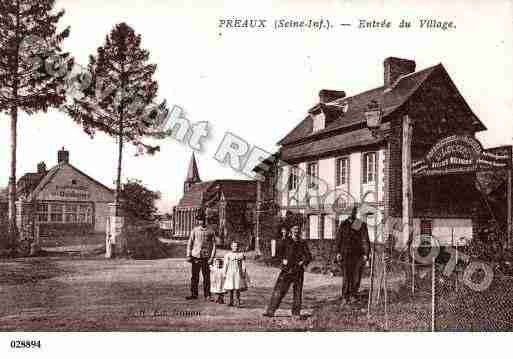 Ville de PREAUX, carte postale ancienne