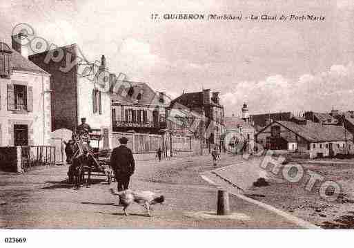 Ville de QUIBERON, carte postale ancienne