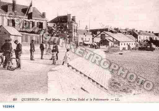 Ville de QUIBERON, carte postale ancienne