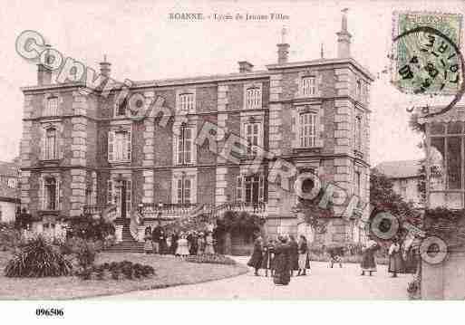 Ville de ROANNE, carte postale ancienne