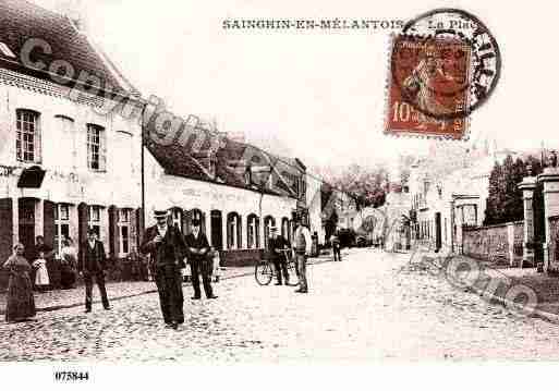 Ville de SAINGHINENMELANTOIS, carte postale ancienne