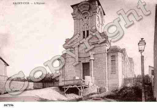 Ville de SAINTCYRL\'ECOLE, carte postale ancienne