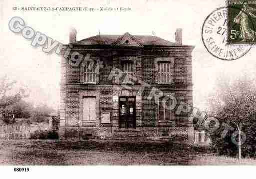 Ville de SAINTCYRLACAMPAGNE, carte postale ancienne