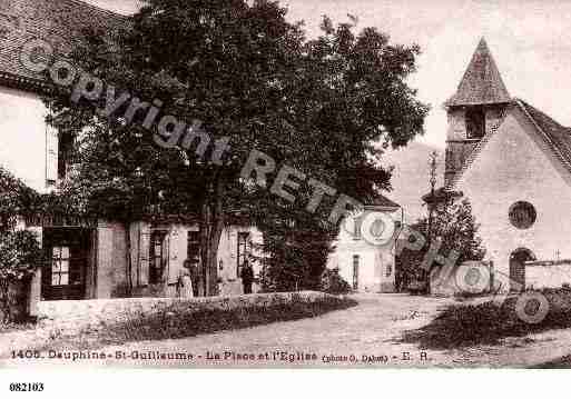 Ville de SAINTGUILLAUME, carte postale ancienne