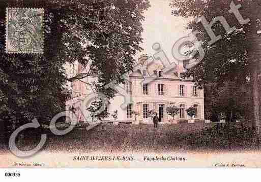 Ville de SAINTILLIERSLEBOIS, carte postale ancienne