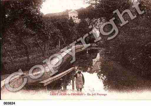 Ville de SAINTJEANLETHOMAS, carte postale ancienne