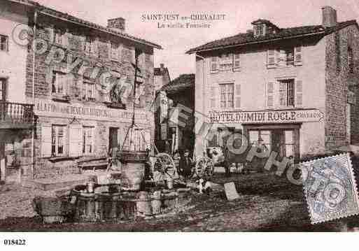 Ville de SAINTJUSTENCHEVALET, carte postale ancienne Ville de SAINTJUSTENCHEVALET, carte postale ancienne
