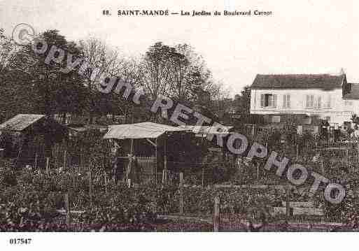 Ville de SAINTMANDE, carte postale ancienne