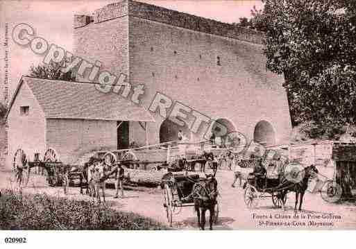 Ville de SAINTPIERRELACOUR, carte postale ancienne