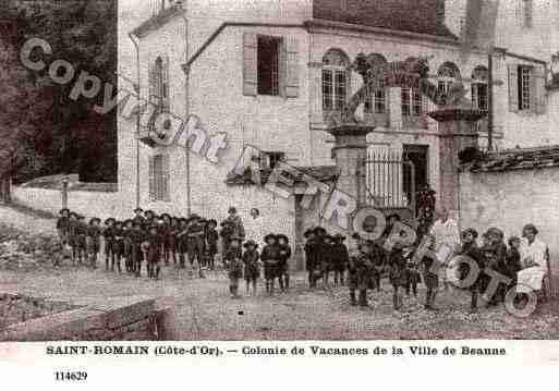 Ville de SAINTROMAIN, carte postale ancienne