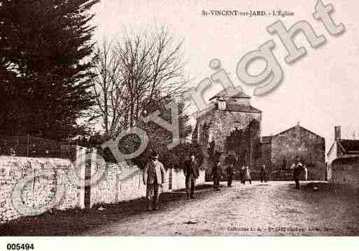 Ville de SAINTVINCENTSURJARD, carte postale ancienne