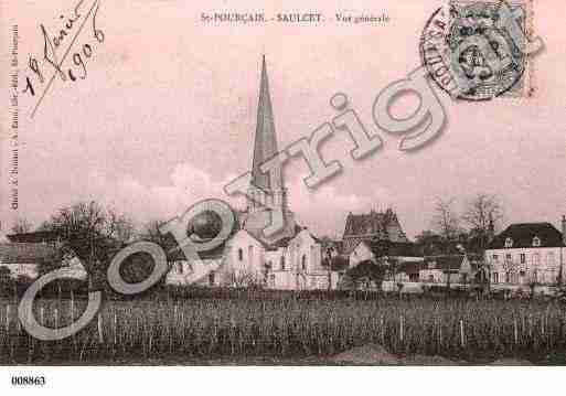 Ville de SAULCET, carte postale ancienne