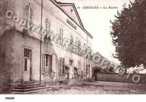 Ville de SERRIGNY, carte postale ancienne