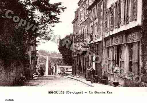 Ville de SIGOULES, carte postale ancienne