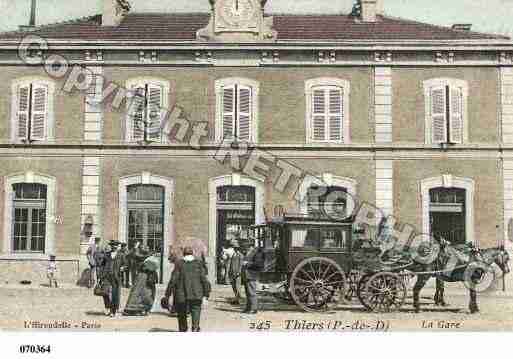 Ville de THIERS, carte postale ancienne