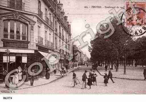 Ville de TROYES, carte postale ancienne