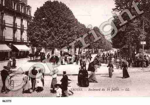 Ville de TROYES, carte postale ancienne