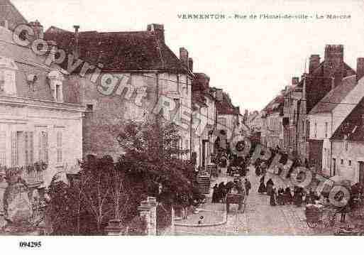 Ville de VERMENTON, carte postale ancienne