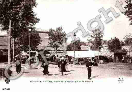 Ville de VICHY, carte postale ancienne