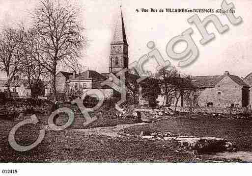 Ville de VILLAINESENDUESMOIS, carte postale ancienne