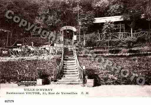 Ville de VILLED'AVRAY, carte postale ancienne