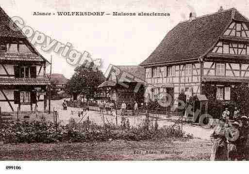 Ville de WOLFERSDORF, carte postale ancienne