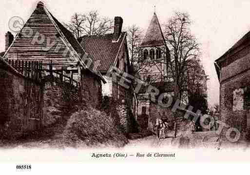 Ville de AGNETZ, carte postale ancienne